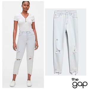 ♥️ GAP Destructed Mom Jeans High-Rise “Vintage” Only Sizes 8 or 18 Left NWTS-$90